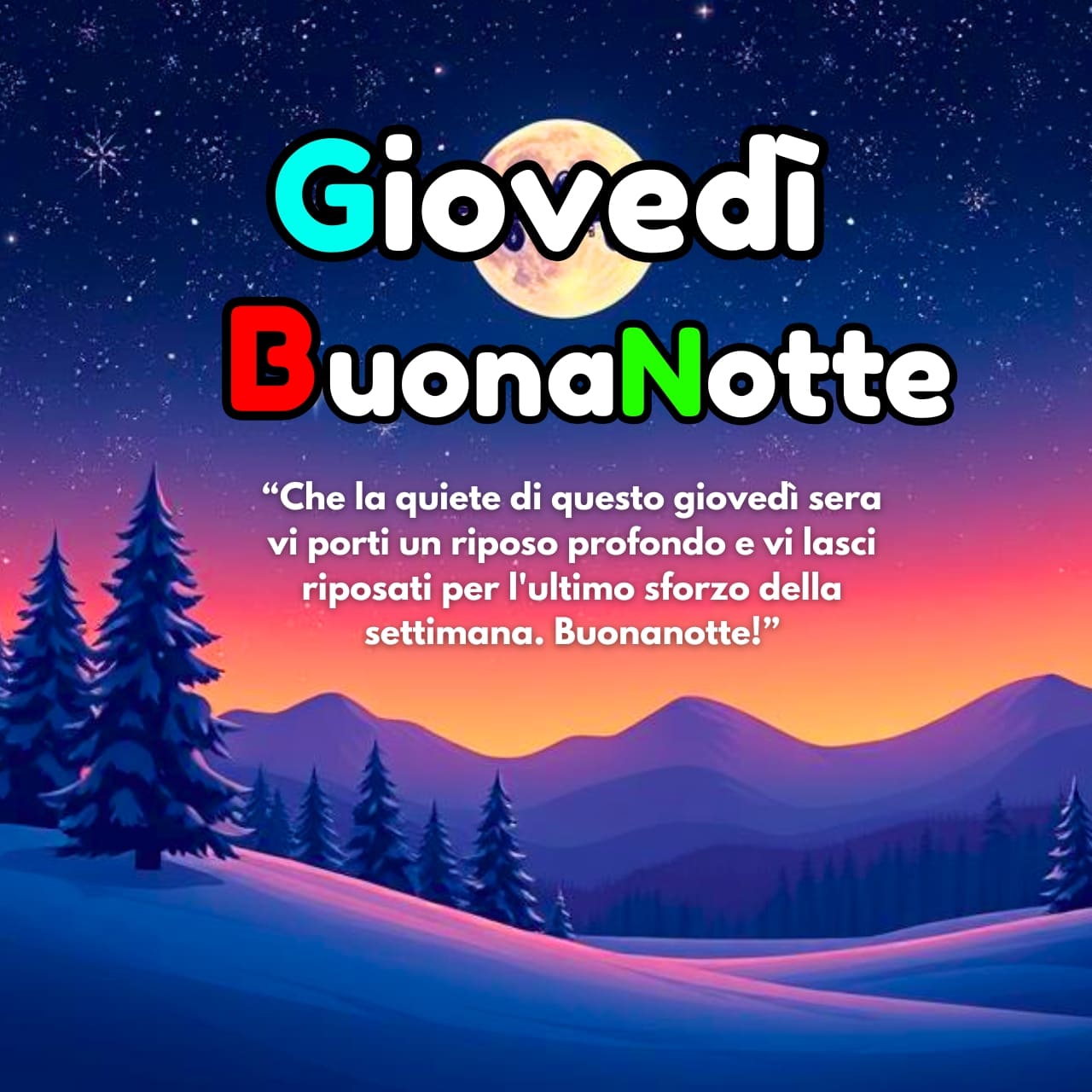 Buonanotte Buon Giovedì Immagini, GIF, Frasi Nuove Gratis 2025
