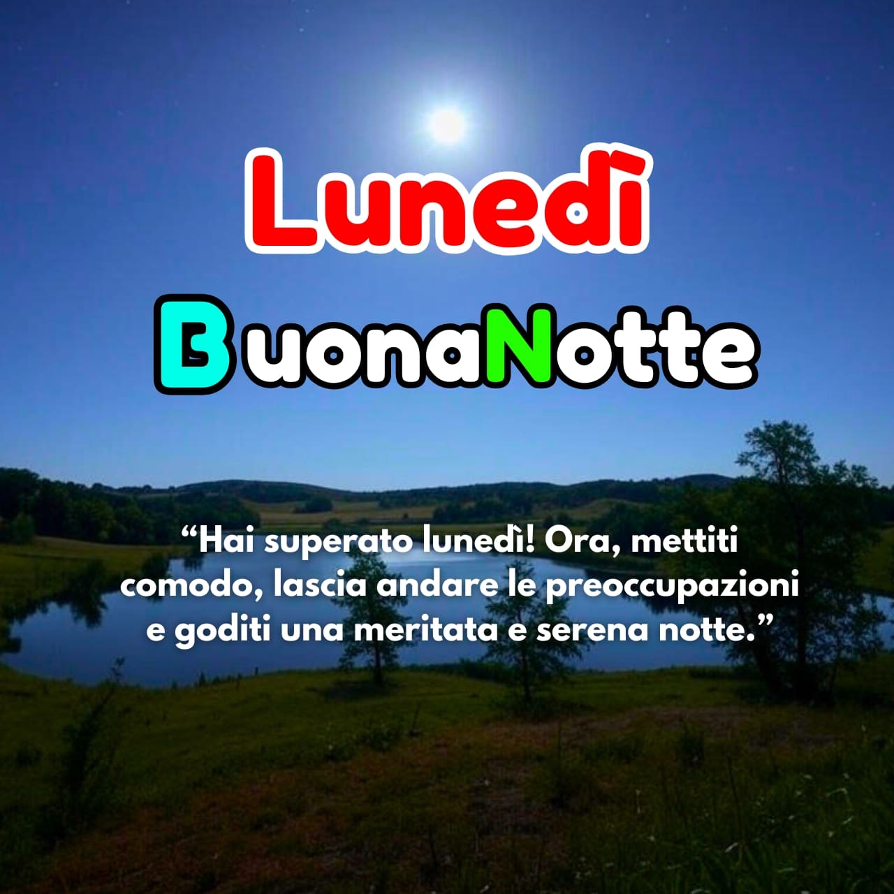 Buonanotte Buon Lunedì Immagini, GIF, Frasi Nuove Gratis 2025