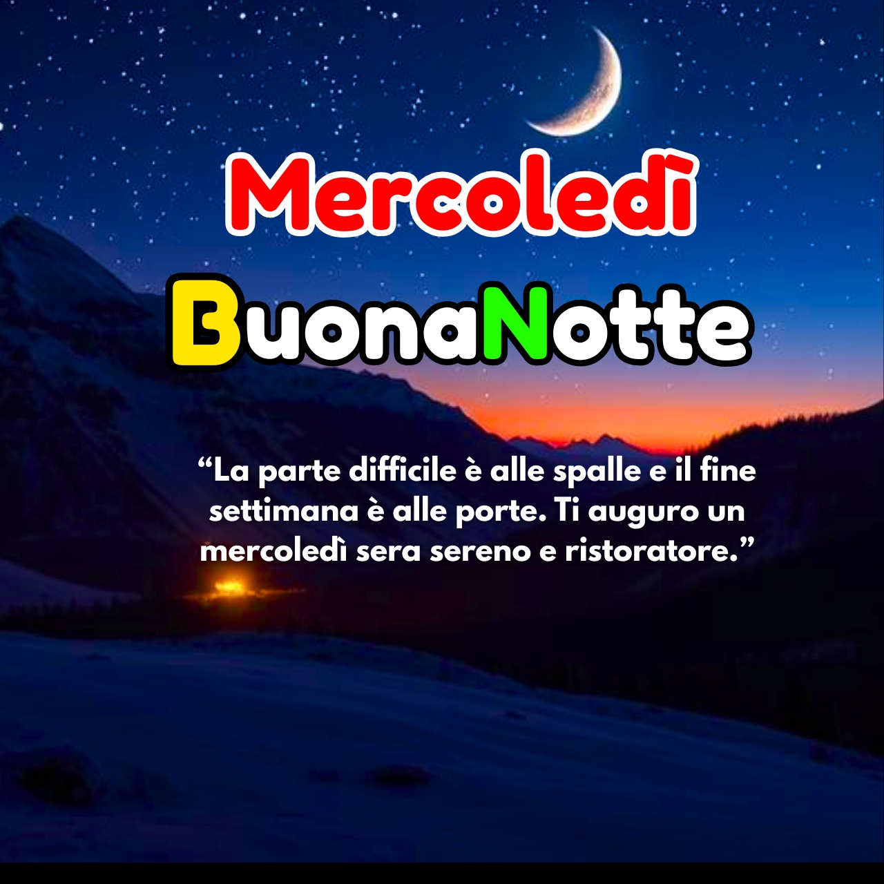 Buonanotte Buon Mercoledì Immagini, GIF, Frasi Nuove Gratis 2025