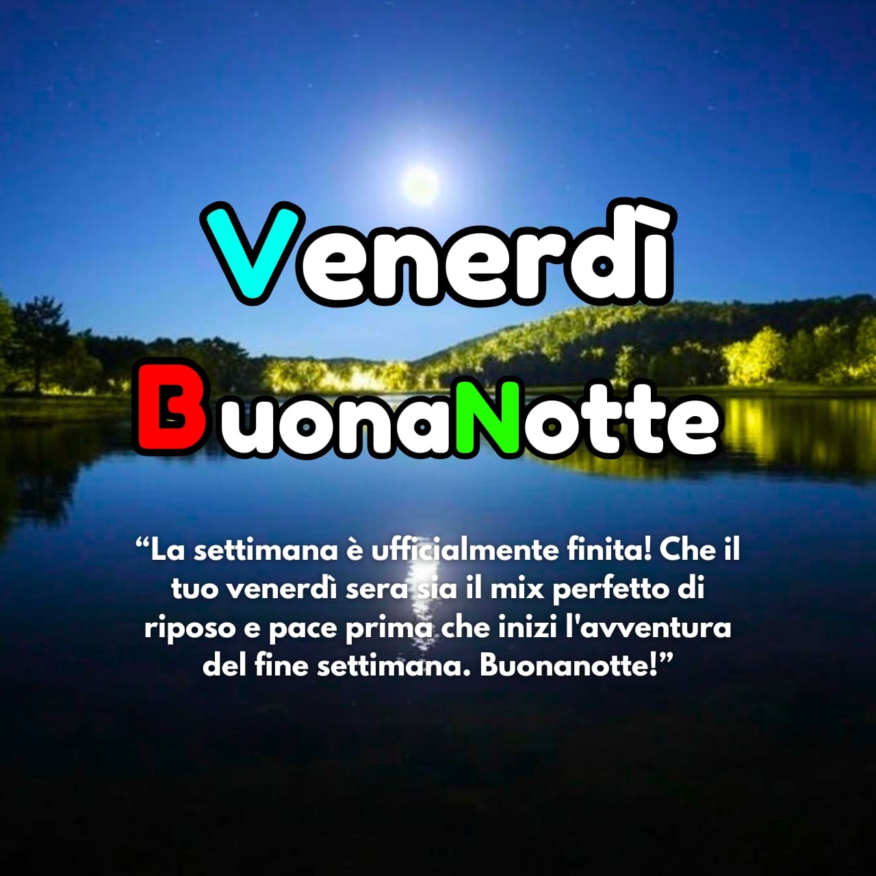 Buonanotte Buon Venerdì​ Immagini, GIF, Frasi Nuove Gratis 2025