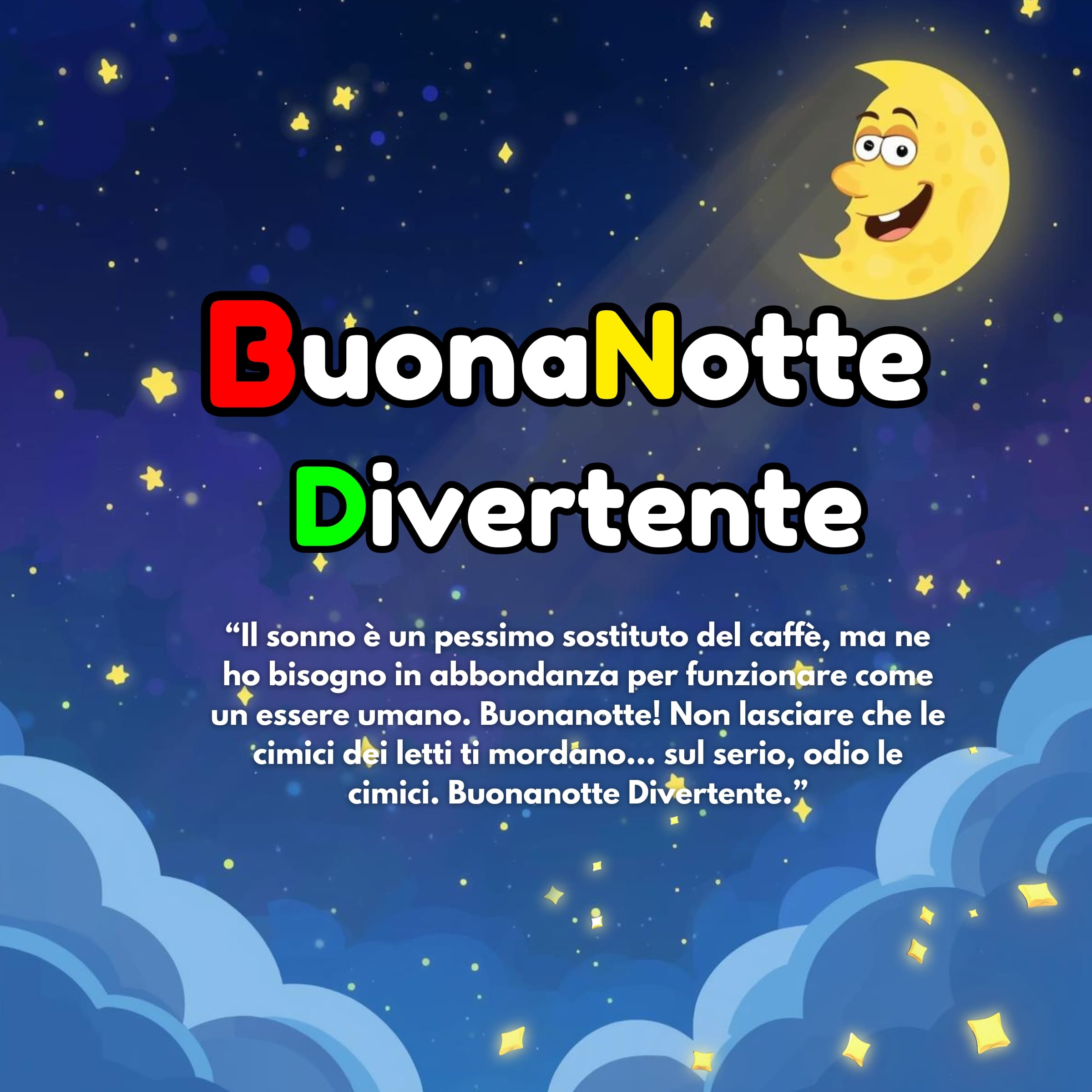 Buonanotte Divertente Immagini, GIF, Frasi Nuove Gratis 2025