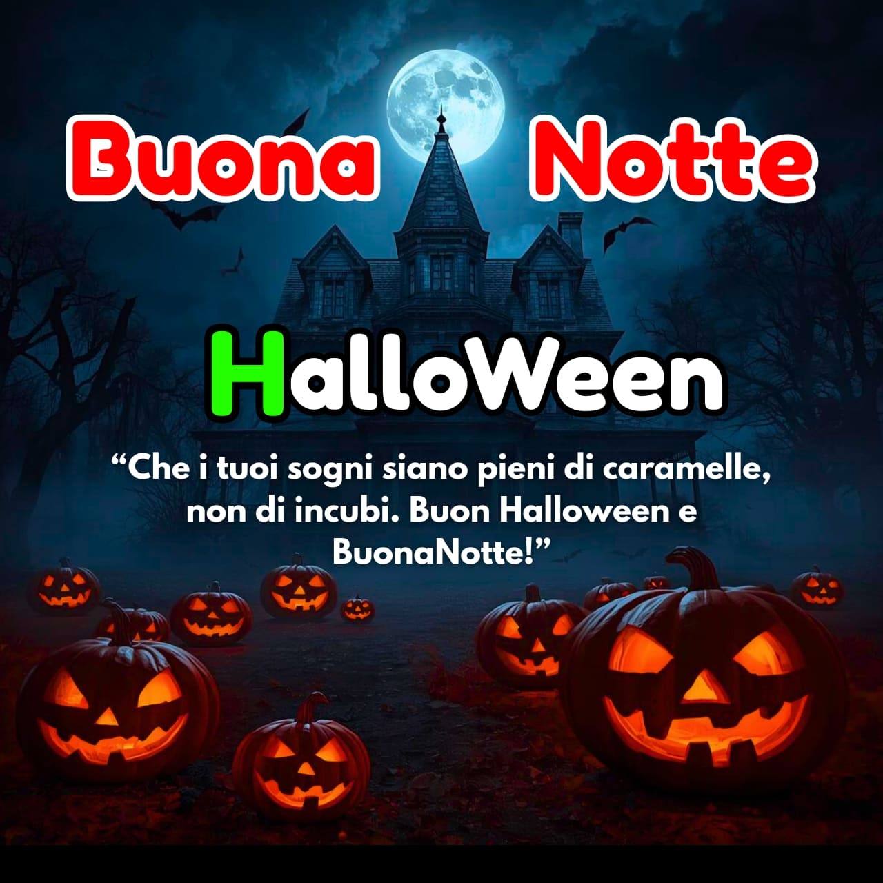 Buonanotte Halloween Immagini, GIF, Frasi Nuove Gratis 2025