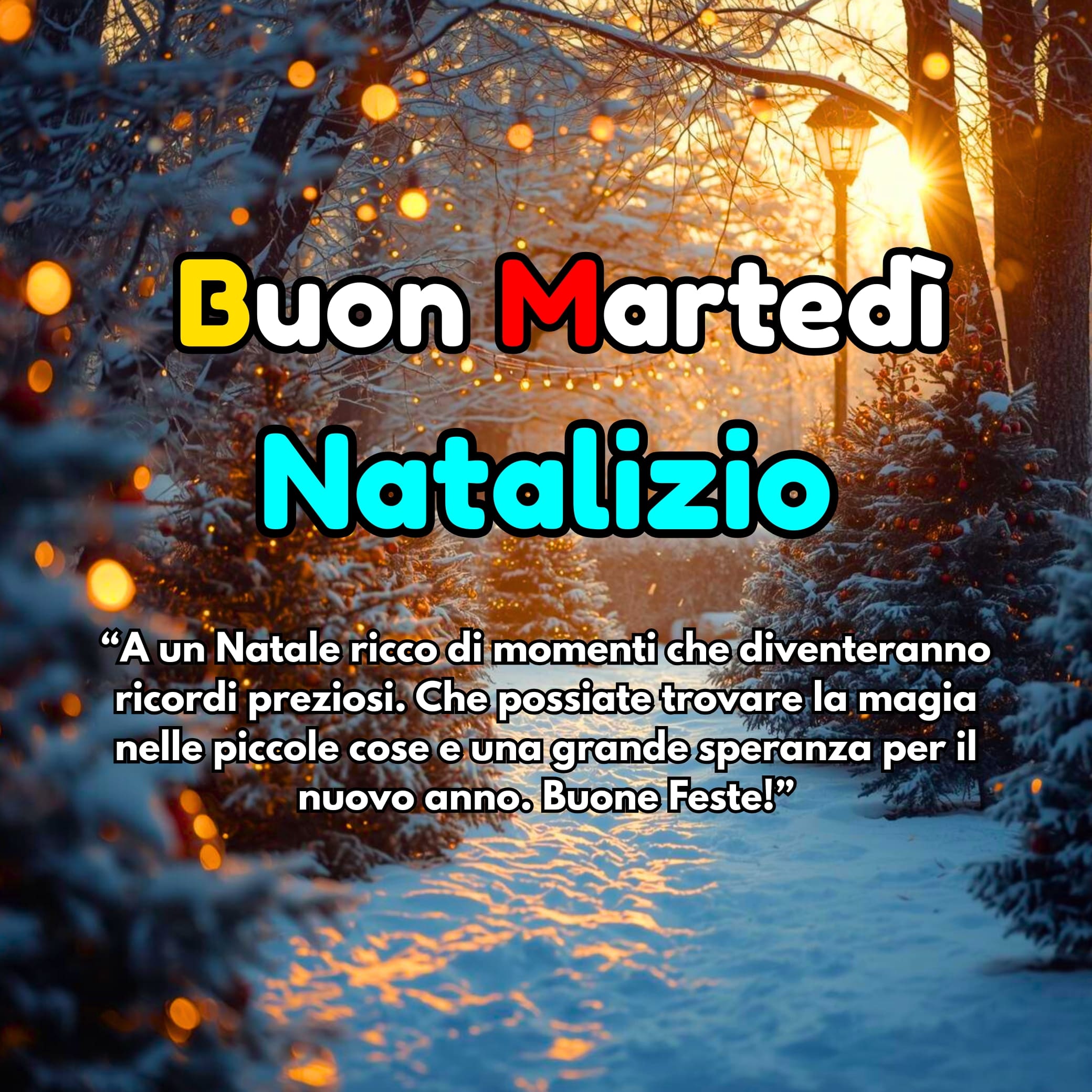Buongiorno Buon Martedì Natalizio Immagini, GIF, Frasi Nuove Gratis 2025