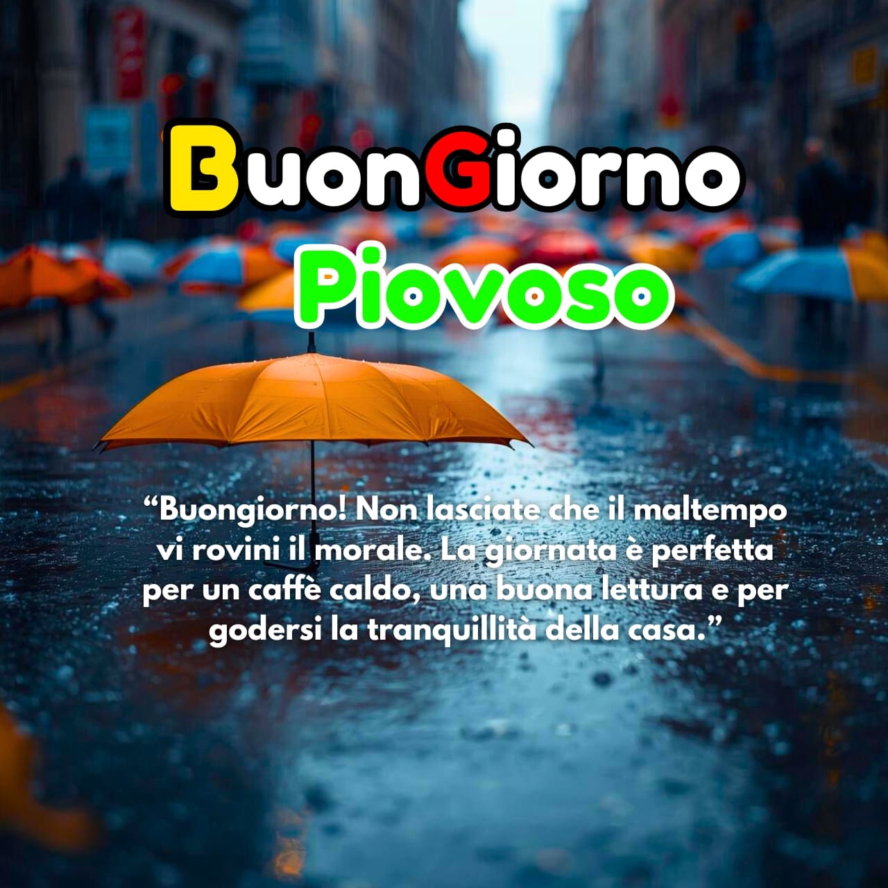 Buongiorno Piovoso Immagini, GIF, Frasi Nuove Gratis 2025