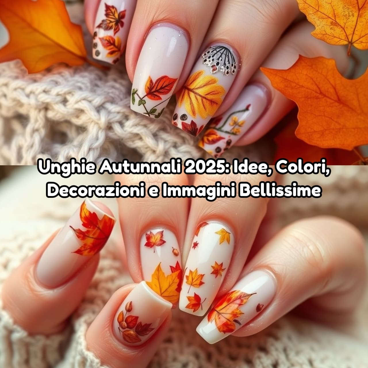 Unghie Autunnali 2025 Idee, Colori, Decorazioni e Immagini Bellissime