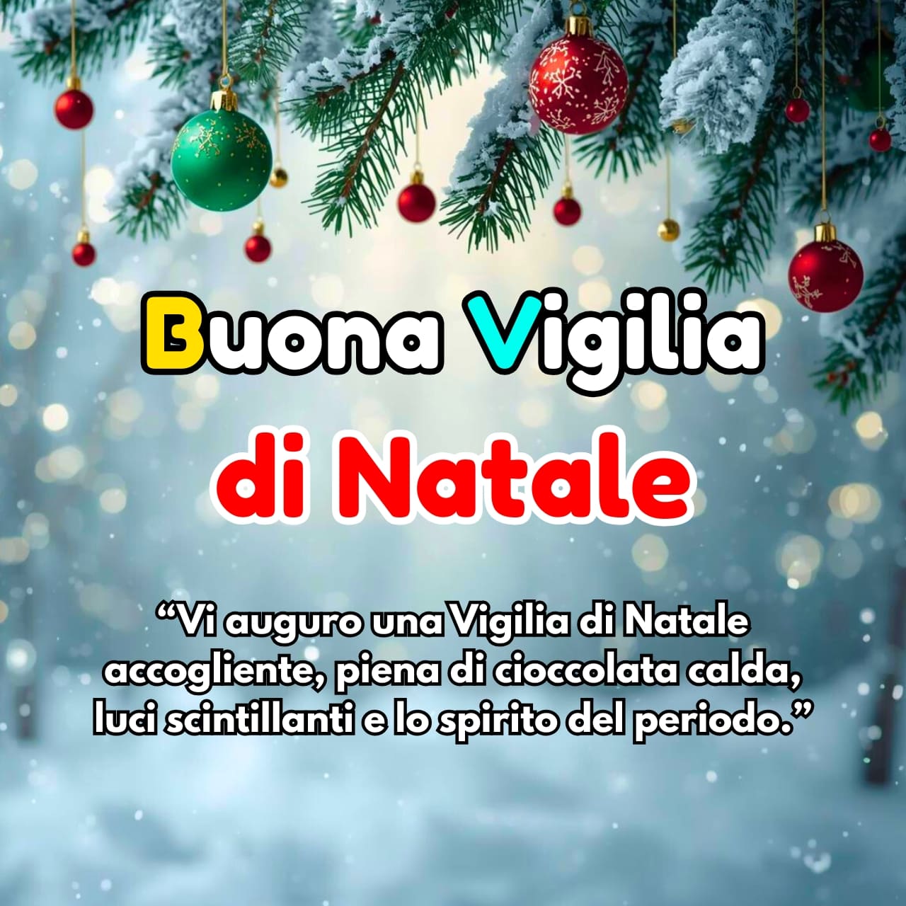 Buona Vigilia di Natale Immagini, GIF, Frasi Nuove Gratis 2025