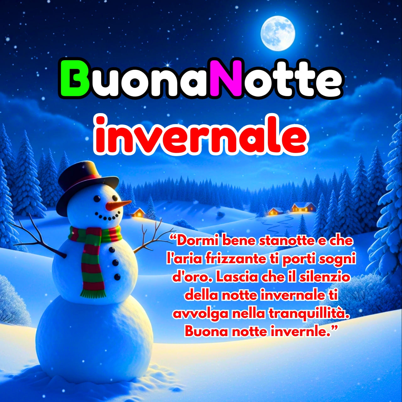 Buonanotte Invernale Immagini, GIF, Frsi, Bellissima Nuove Gratis 2025