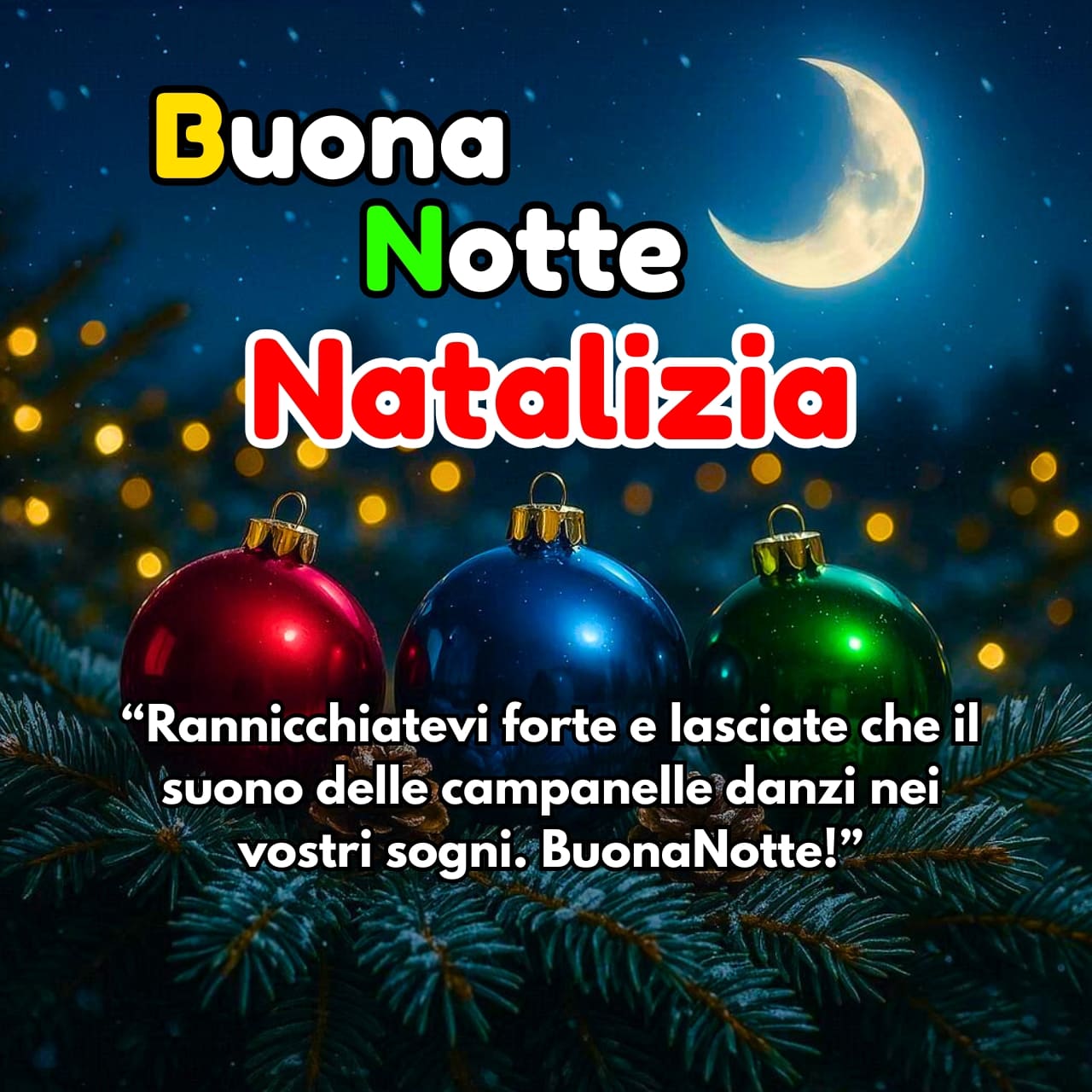 Buonanotte Natalizia Immagini, GIF, Frasi Nuove Gratis 2025