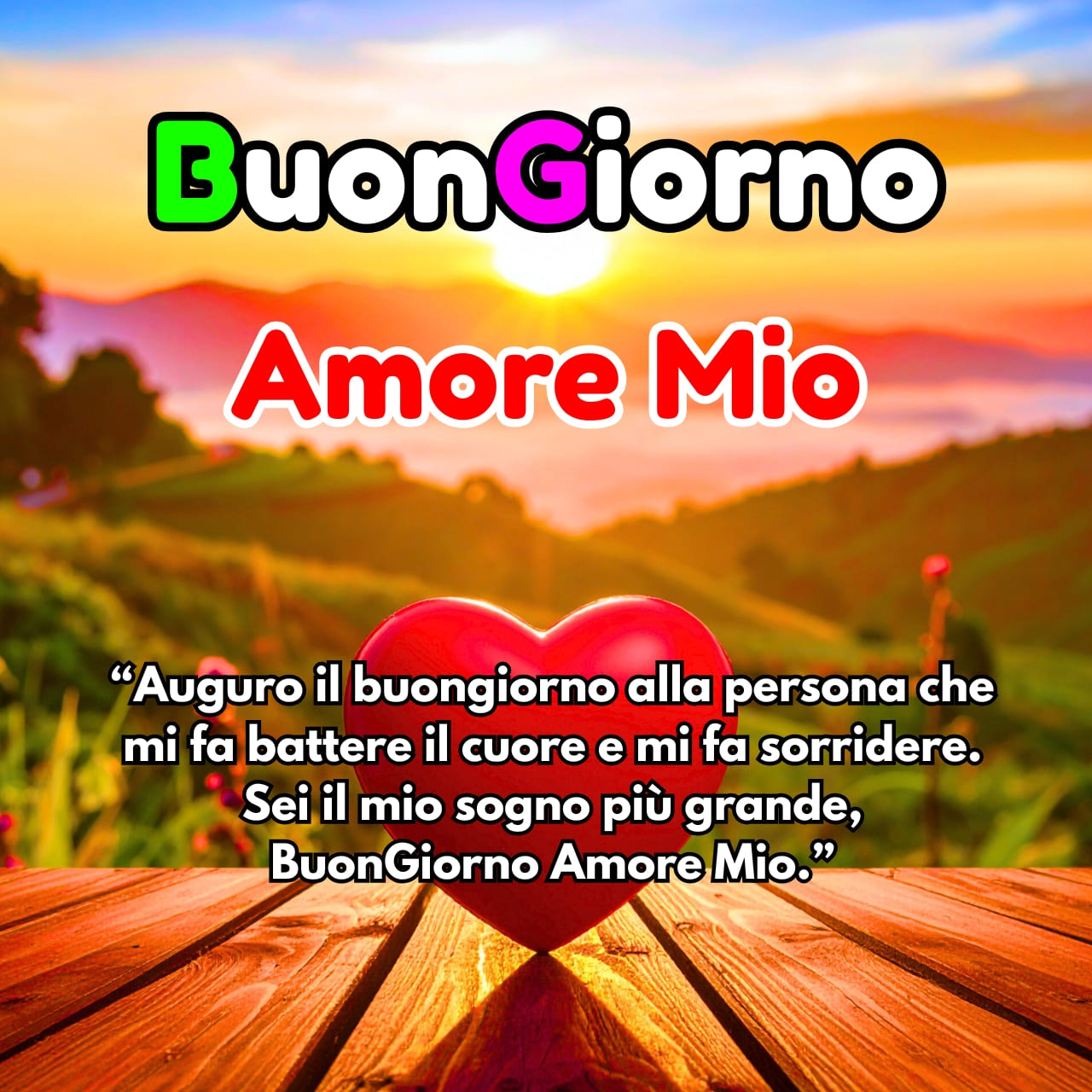 Buongiorno Amore Mio Immagini, GIF, Frasi Nuove Gratis 2026