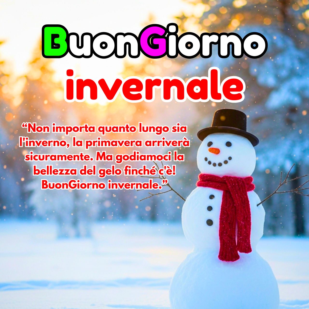 Buongiorno Invernale Immagini, GIF, Frasi Nuove Gratis 2025