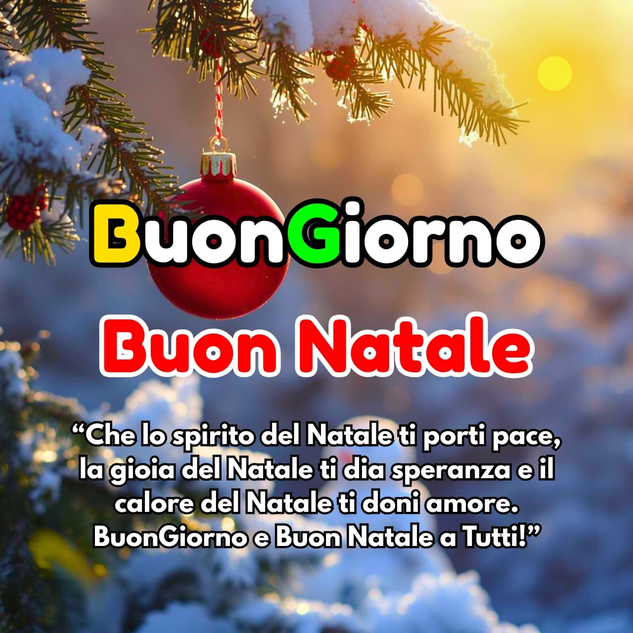 Buongiorno Natale Immagini, GIF, Frasi Nuove Gratis 2025