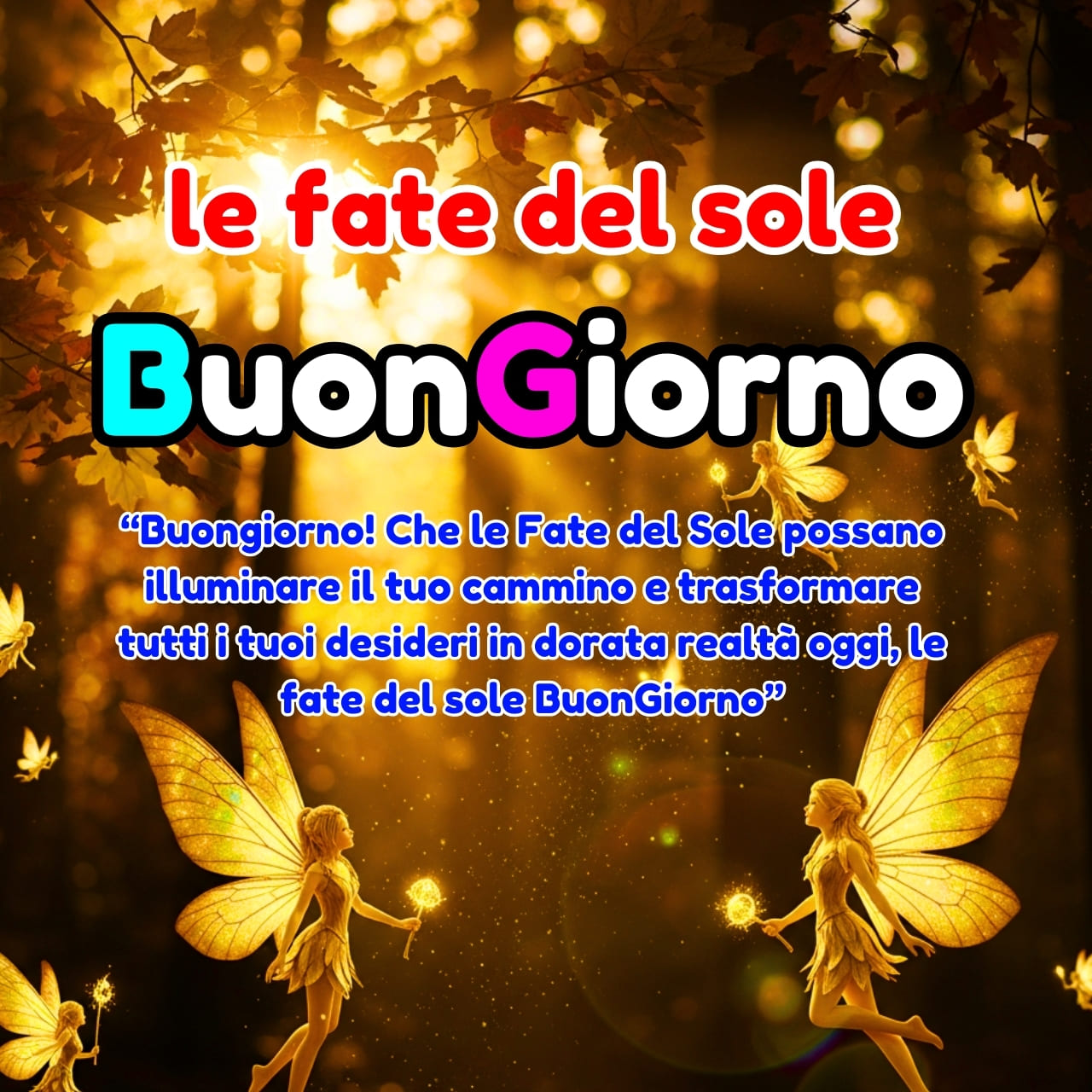 Le Fate Del Sole Buongiorno Immagini Nuove Gratis per WhatsApp GIF 2026