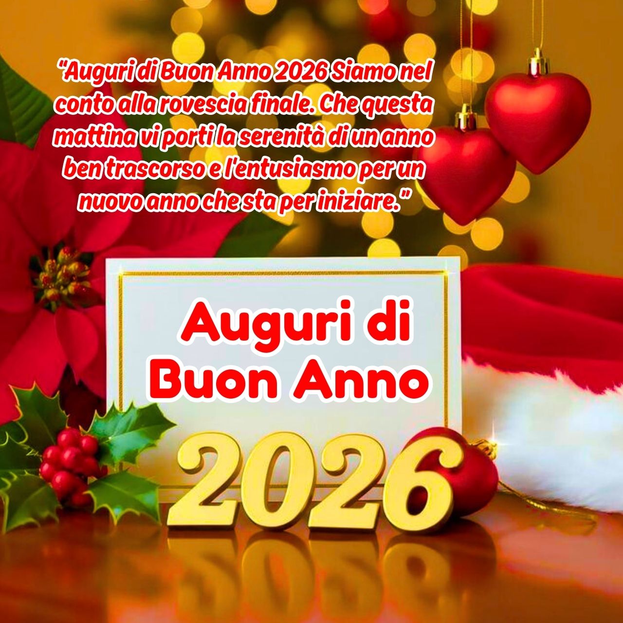 Auguri di Buon Anno 2026 Immagini, GIF, Frasi Nuove Gratis