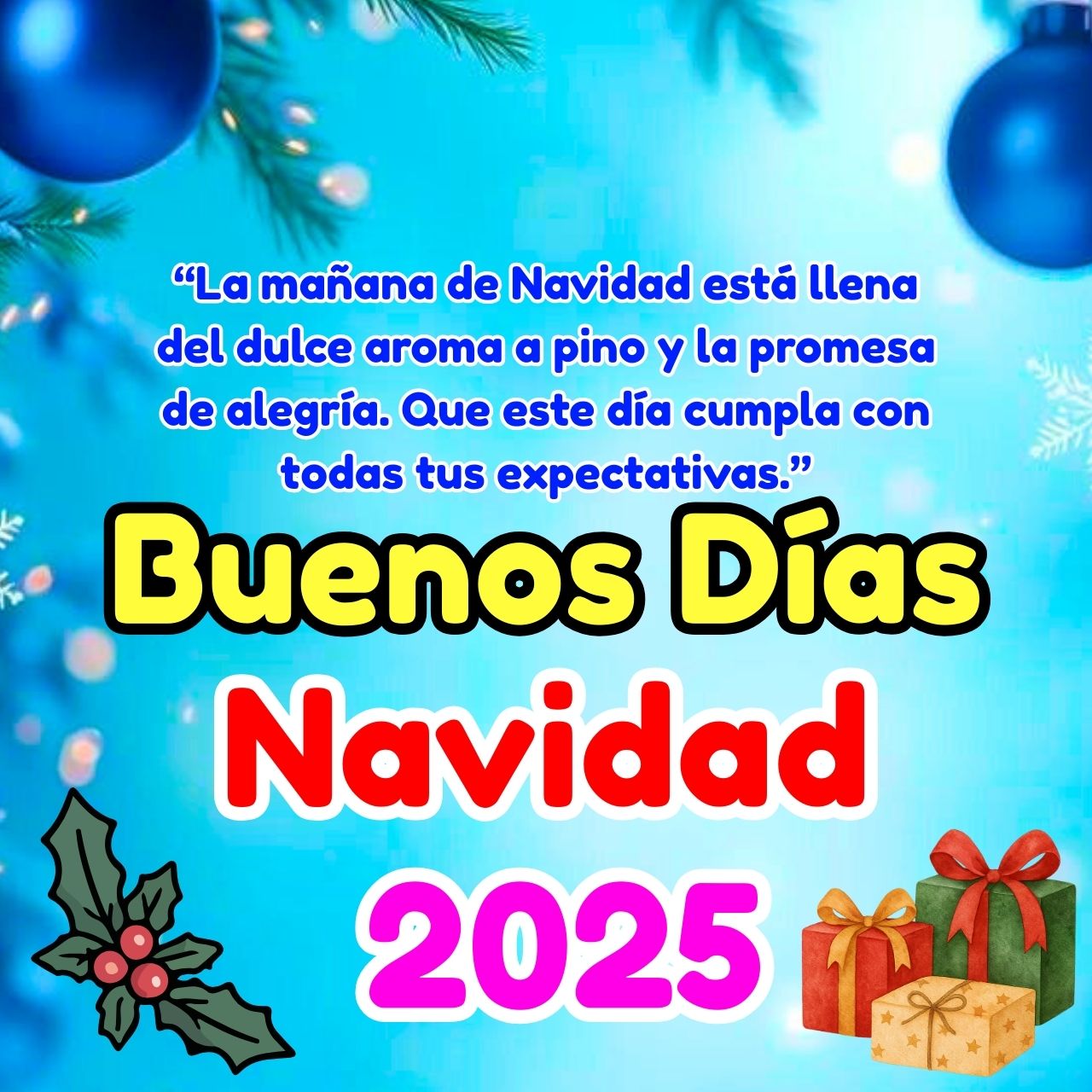 Buenos Días Navidad 2025 Imagenes, Bonitas, Mensajes y GIF