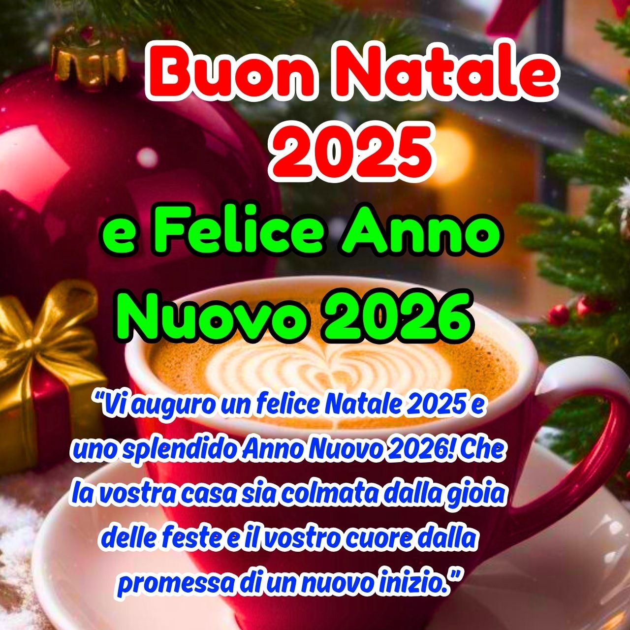 Buon Natale 2025 e Felice Anno Nuove 2026