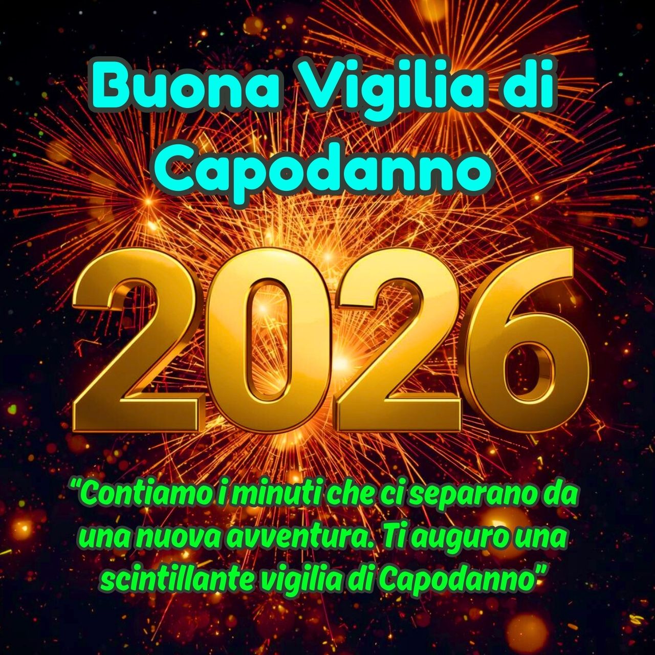 Buona Vigilia di Capodanno 2026 Immagini, GIF e Frasi Gratis