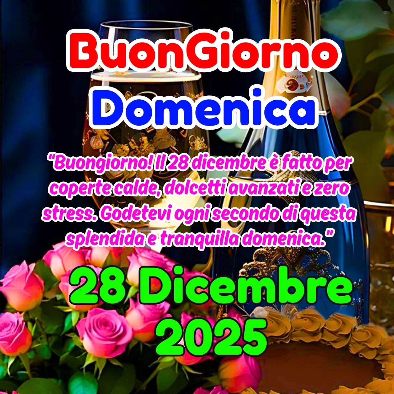 Buongiorno 28 Dicembre 2025 Immagini, GIF, Frasi Nuove Gratis