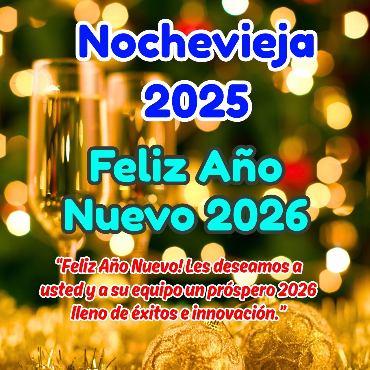 Feliz Nochevieja 2025 y Año Nuevo 2026 Imágenes, Gif, Deseos y Saludos