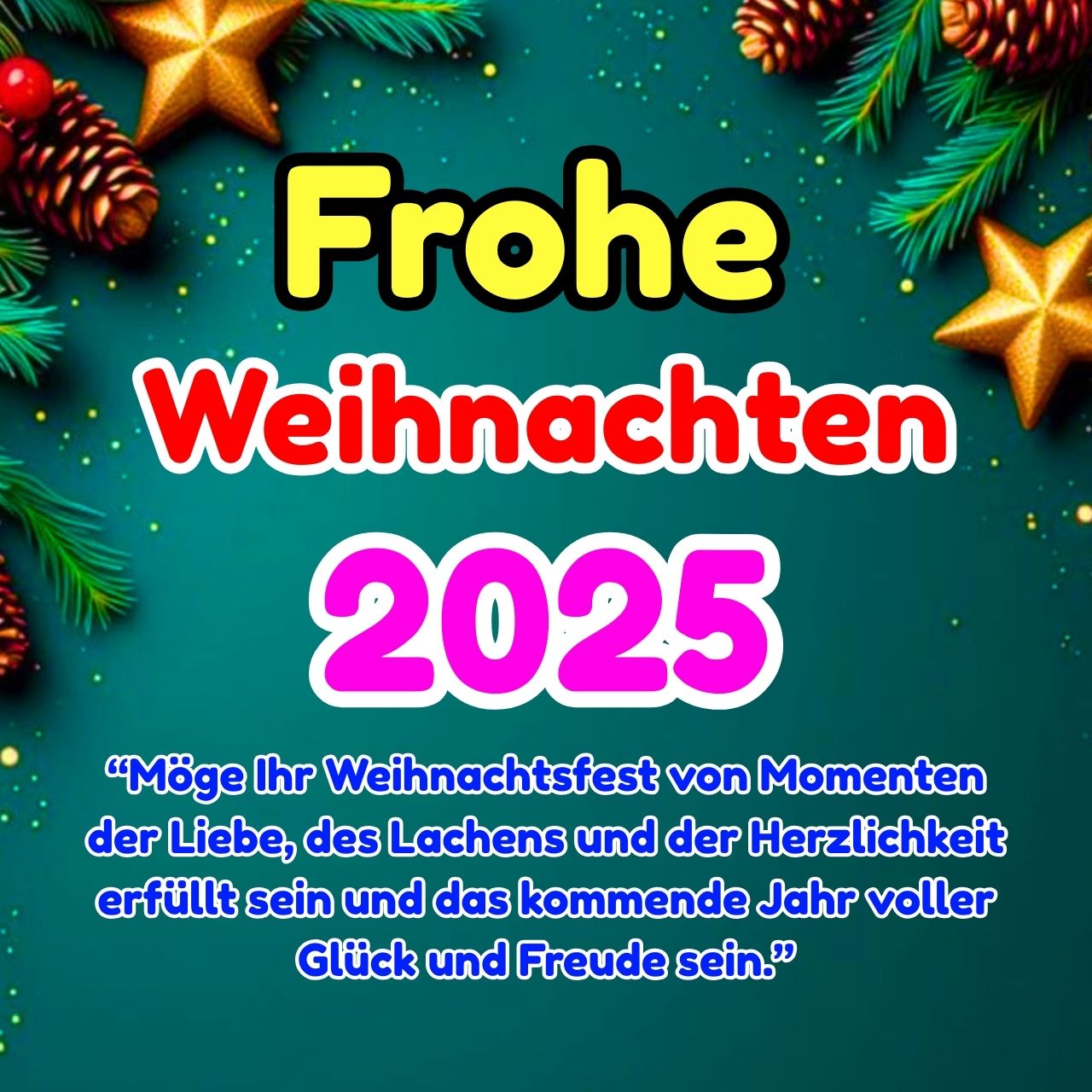 Frohe Weihnachten Wünsche, GIF, Zitate, Bilder Kostenlos 2025