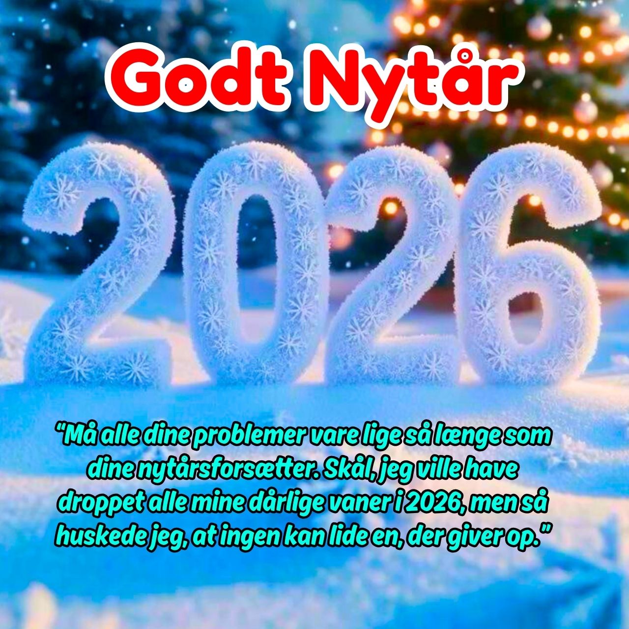 Godt Nytår 2026 Billeder, Gif, Hilsner, ønsker Gratis Download