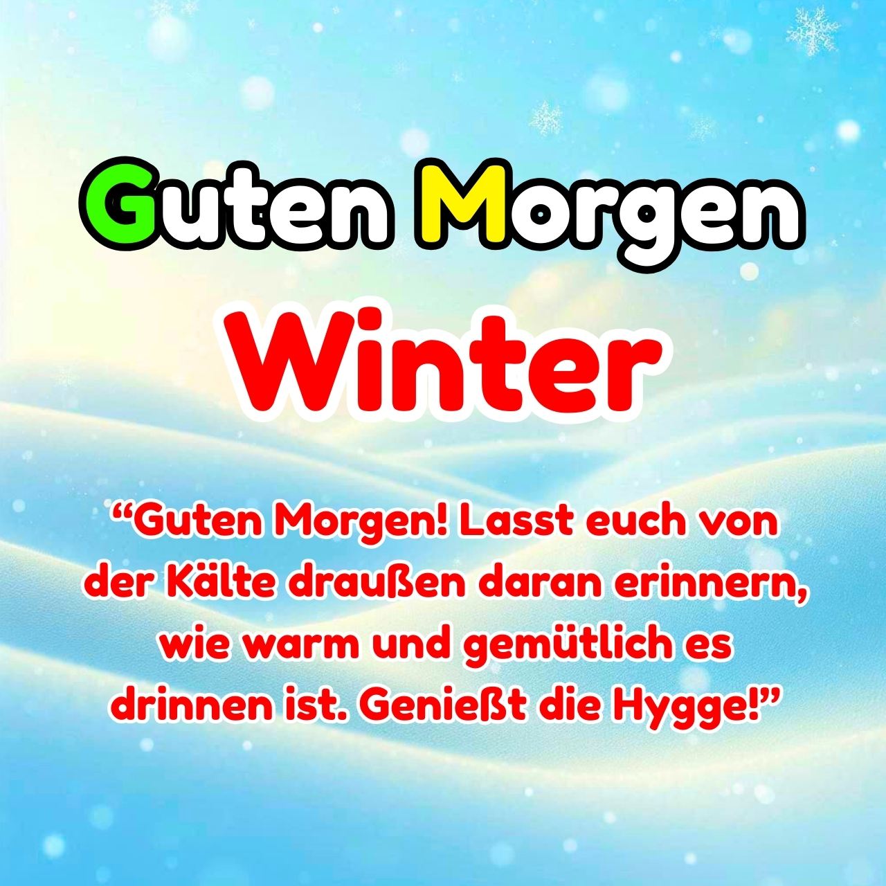 Guten Morgen Winter Bilder Neu Kostenlos für WhatsApp 2026