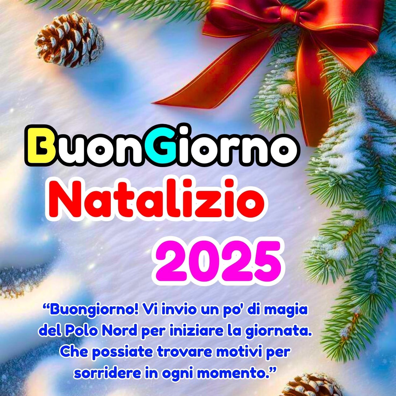 Immagini di Buongiorno Natalizio 2025 GIF, Frasi Nuove Gratis