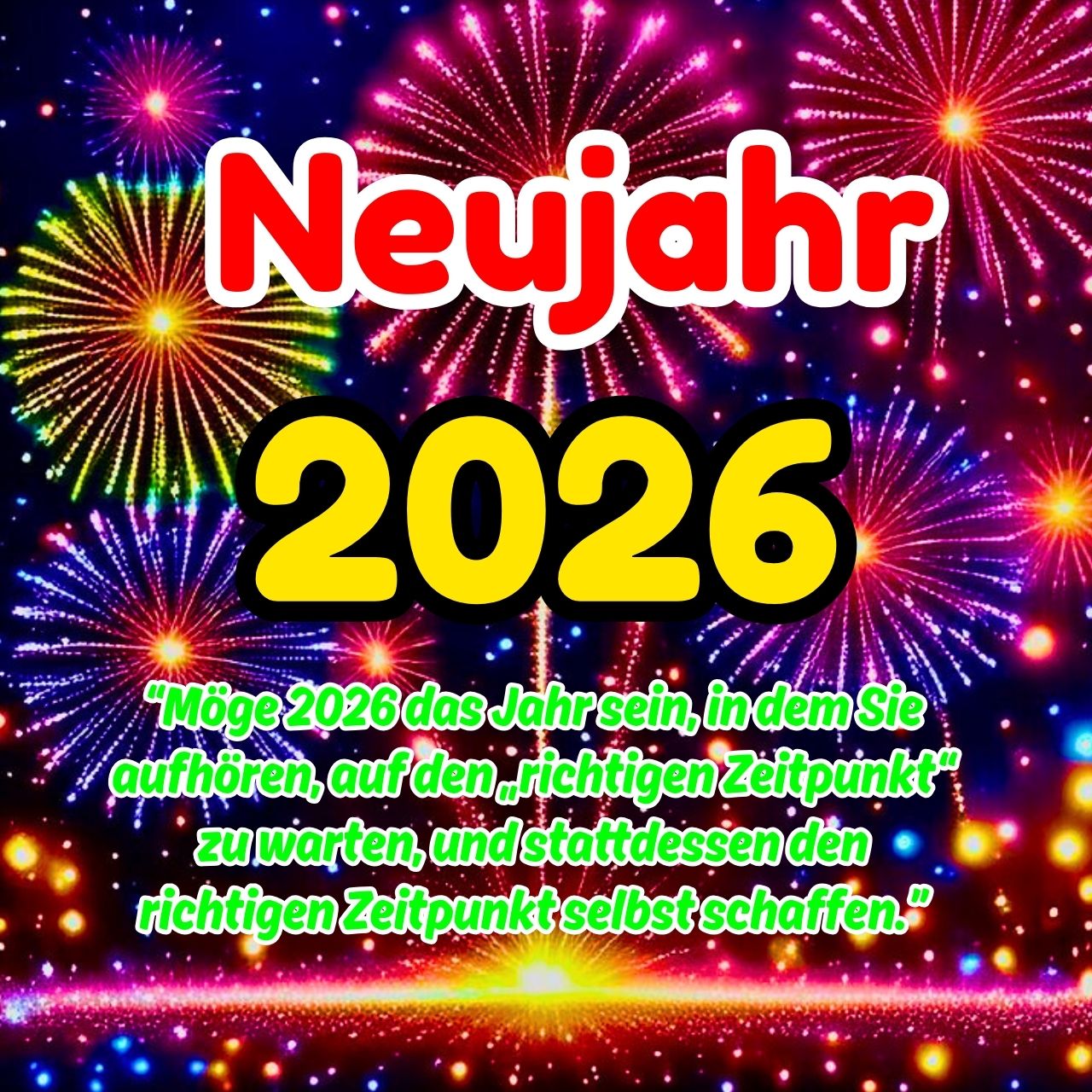 Neujahrswünsche 2026 Bilder, GIF, Grüße und Nachrichten Kostenlos