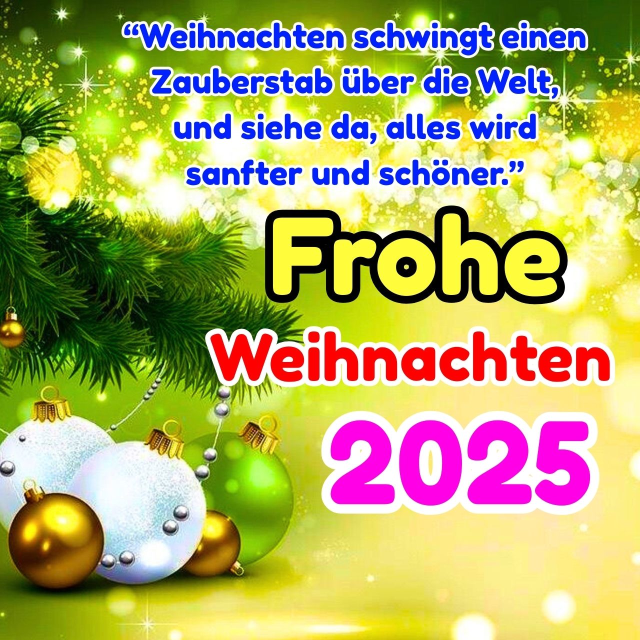 Sprüche zu Weihnachten Bilder, GIF, Wünsche Kostenlos 2025