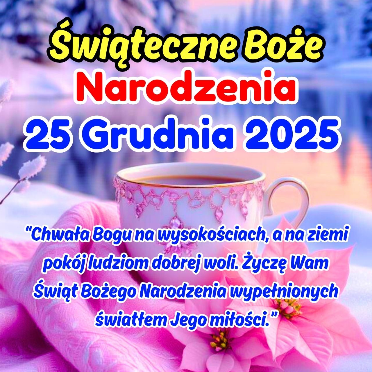 Życzenia Świąteczne Boże Narodzenie 25 Grudnia 2025