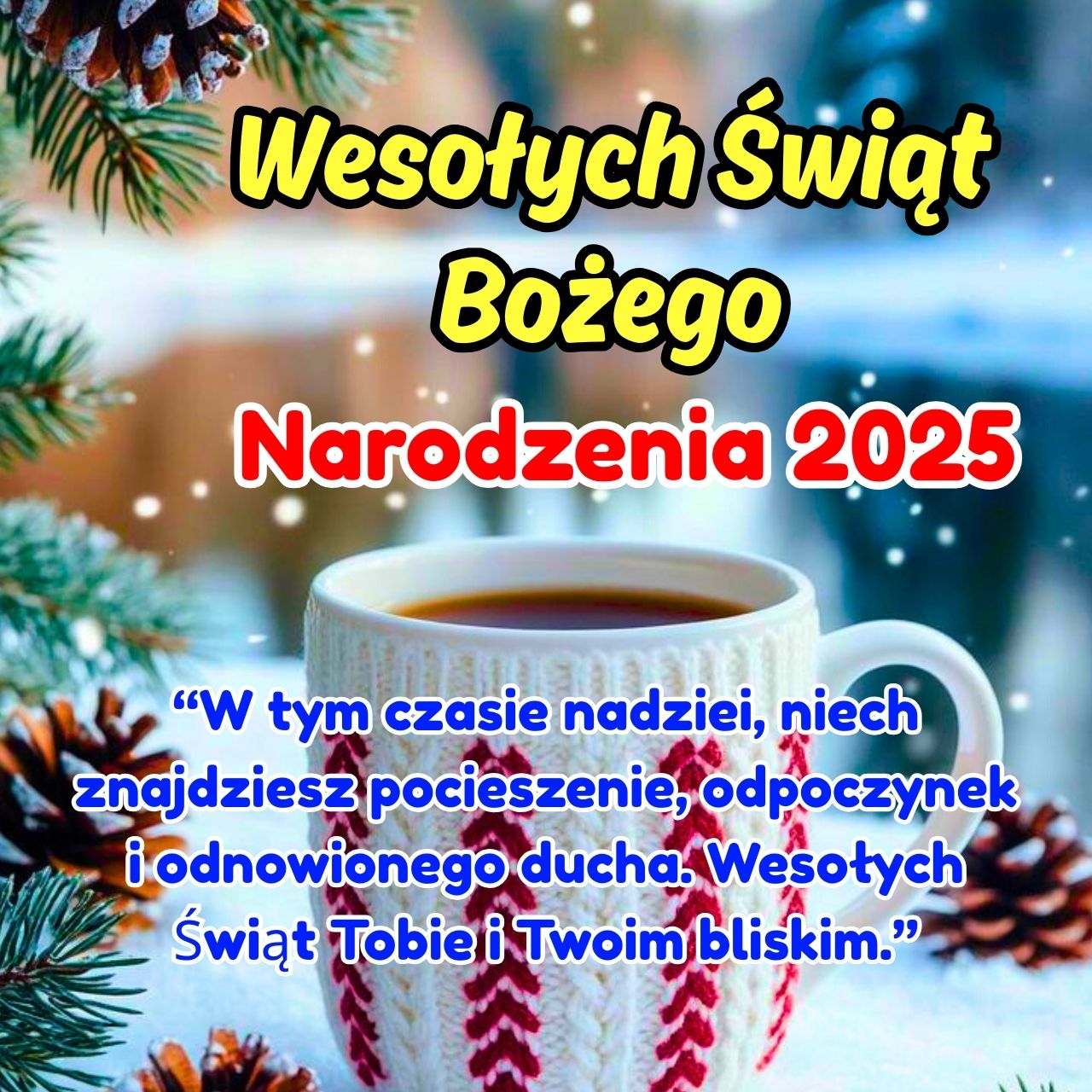 Życzenia na Boże Narodzenie Pozdrowienia, Cytaty i Obrazy 25 Grudnia 2025