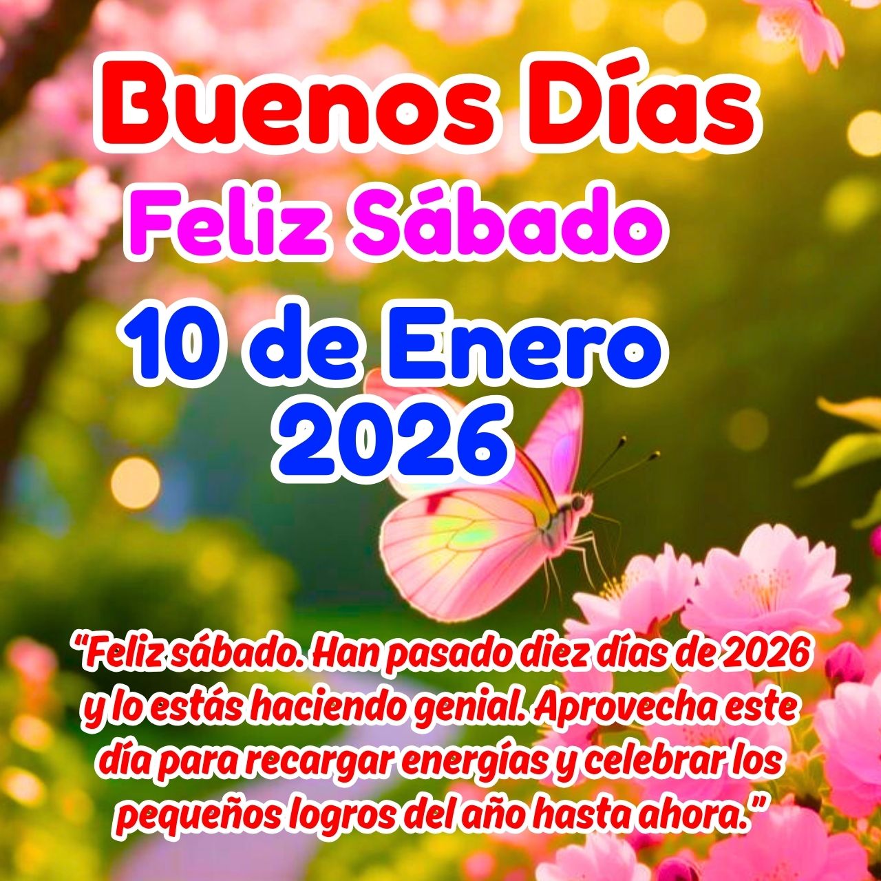 Buenos Días 10 de Enero 2026 Feliz Sábado Imágenes