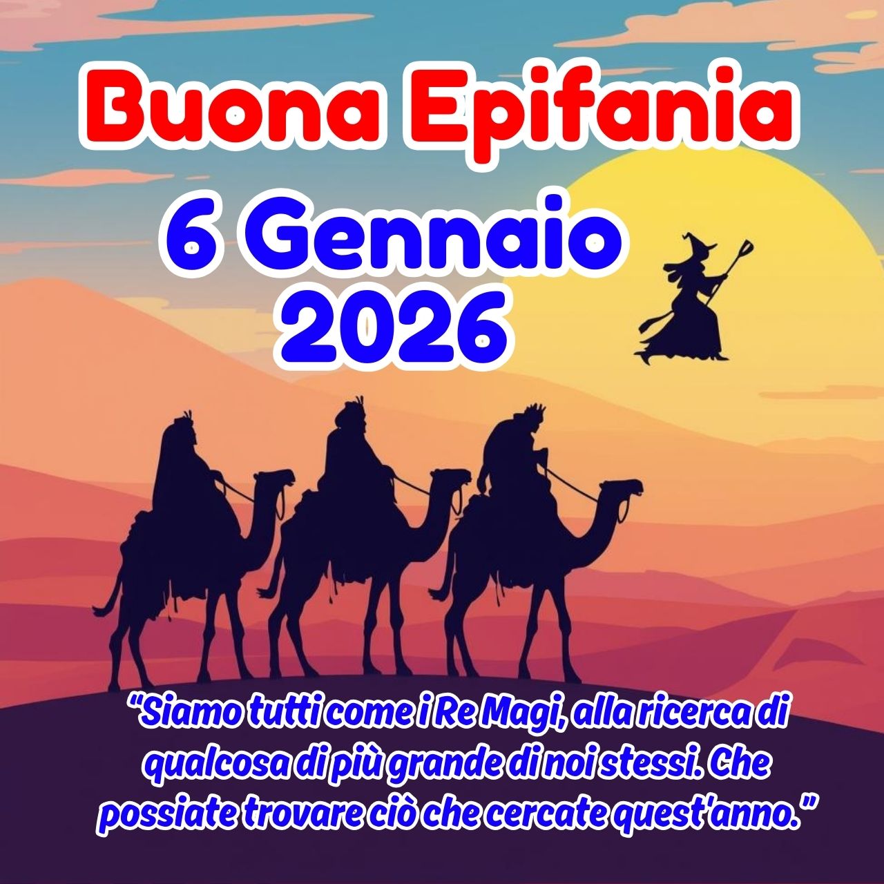 Buona Epifania 2026 Immagini, GIF, Frasi Buongiorno Martedì 6 Gennaio