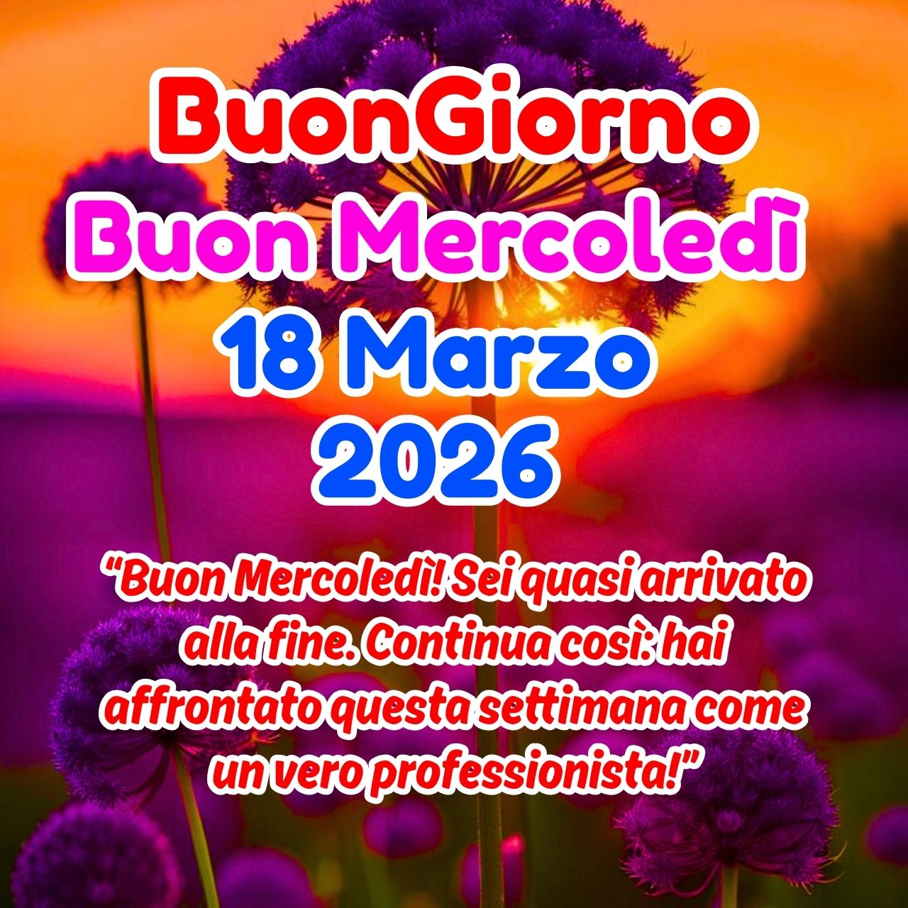 Buongiorno 18 Marzo 2026 Buon Mercoledì Immagini e GIF